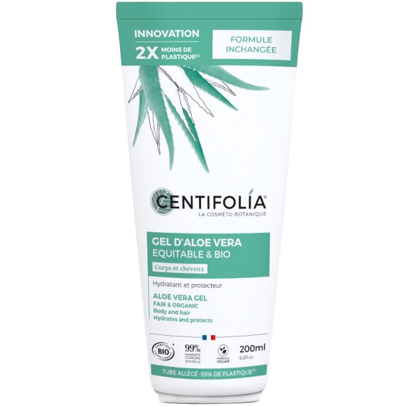 Gel d'aloe vera bio - Corps & cheveux - 200 ml