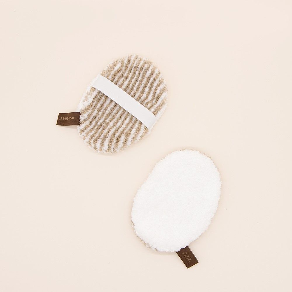 waschies Face Peeling-Pad Scrub & Clean 2er Set