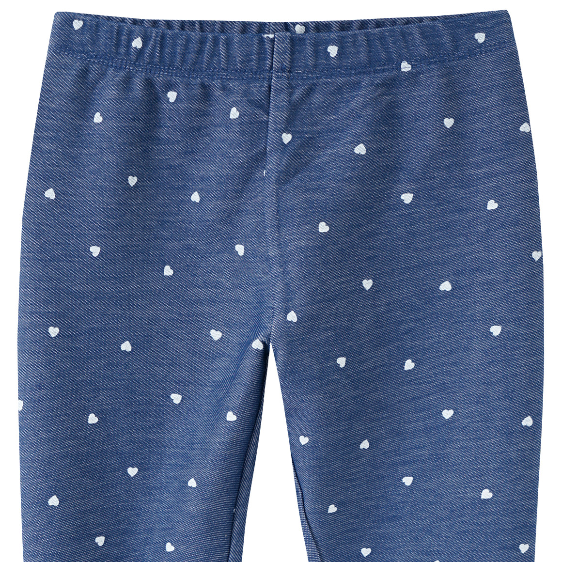Topolino Mädchen Leggings mit Herzchen-Allover blau