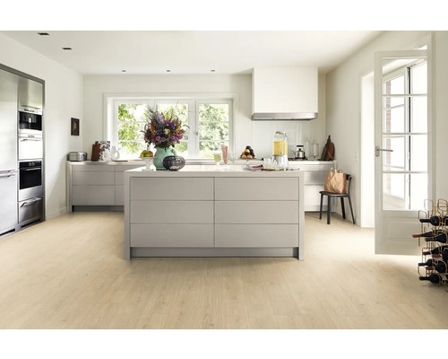 Berdal lichtbruine eiken vinylvloer, landhuisstijl plank, klikverbinding, 1292 x 193 x 7,5 mm