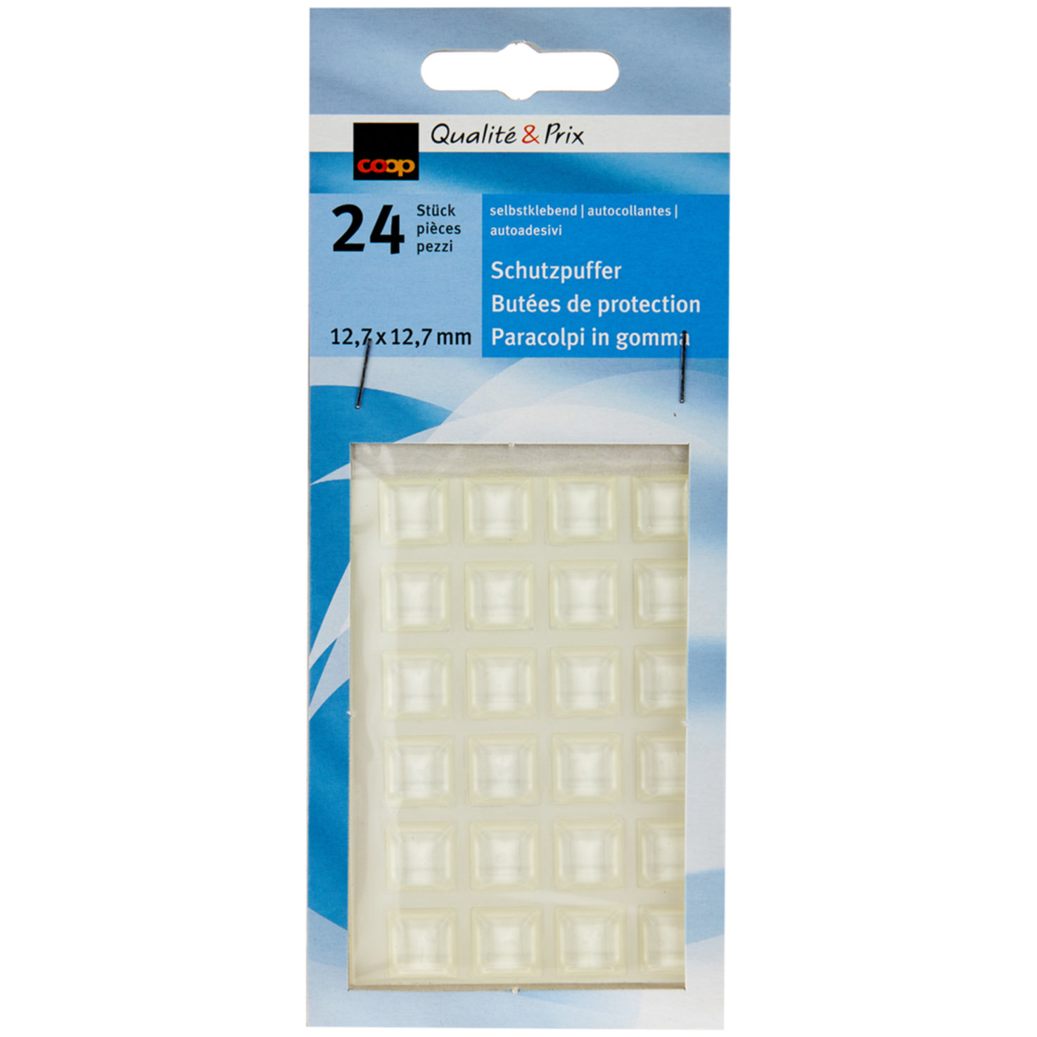 Qualité & Prix Schutzpuffer klar 12.7mm x 12.7mm 24 Stück
