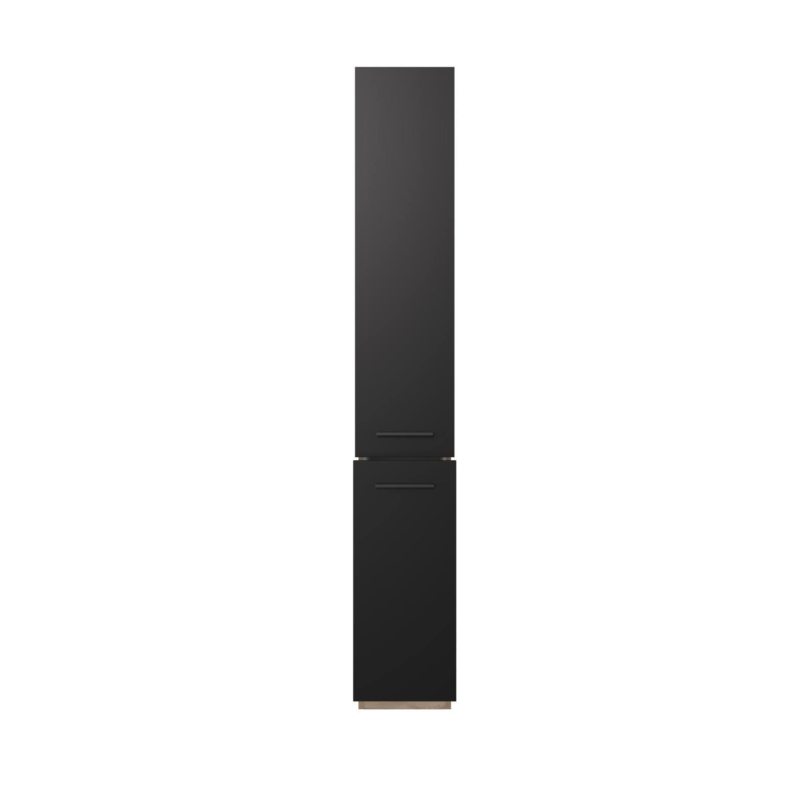 Apothekerschrank CAPRI - Touch schwarz - Endgrain Oak - 30 cm