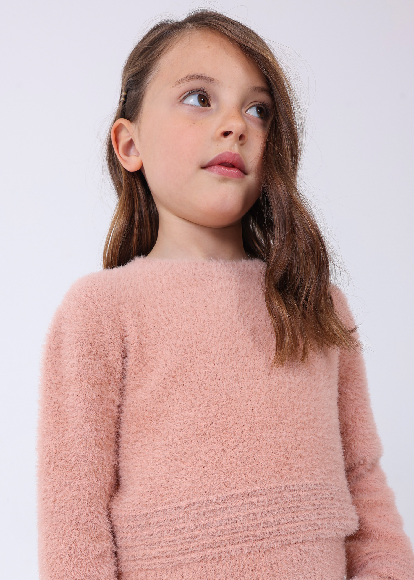 Suéter de pele para menina