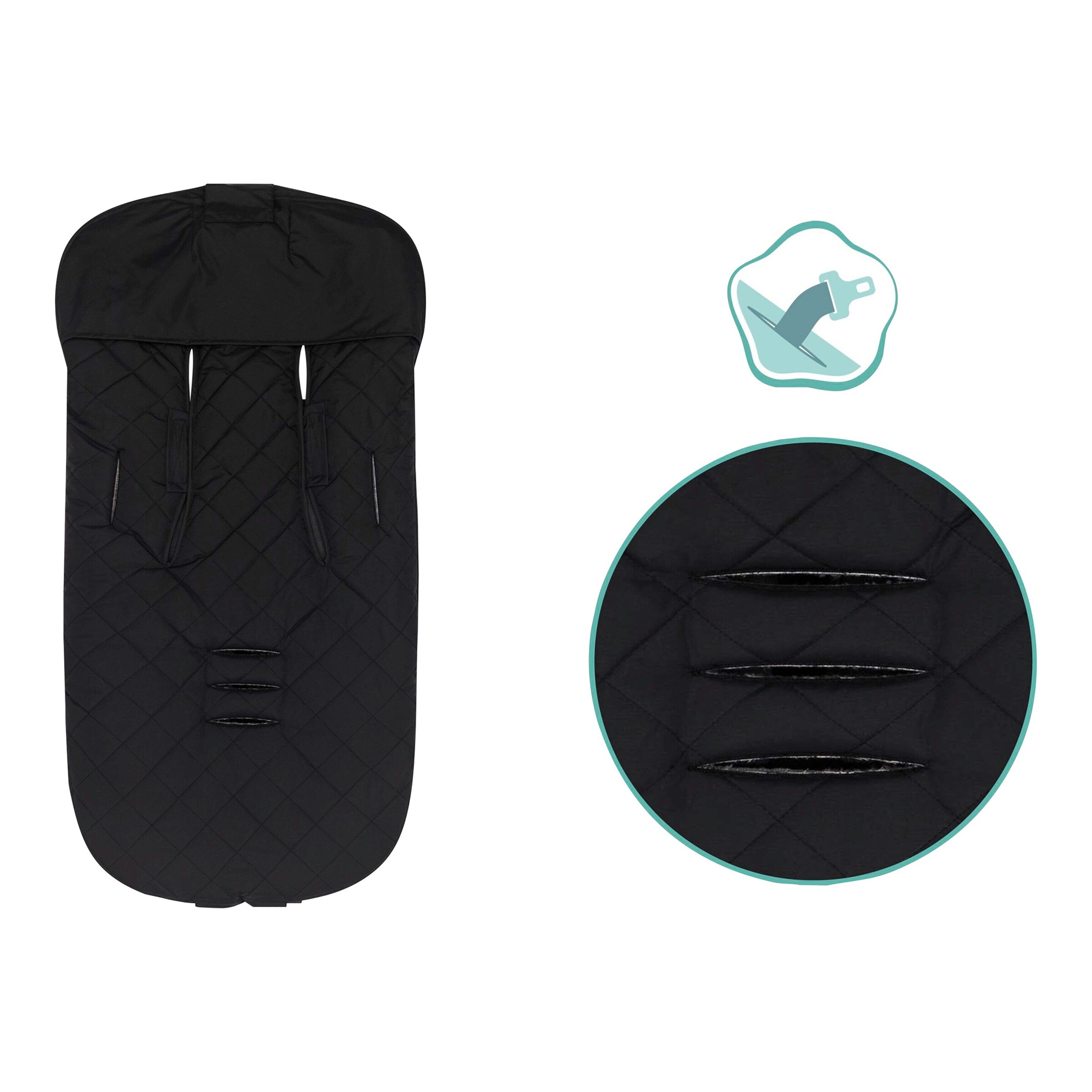 babycab Winterfußsack Mala schwarz