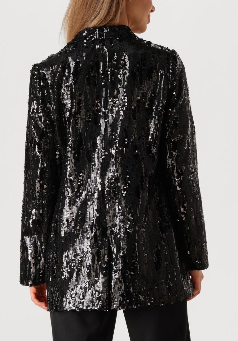 zwarte co'couture blazer club cc sequin blazer