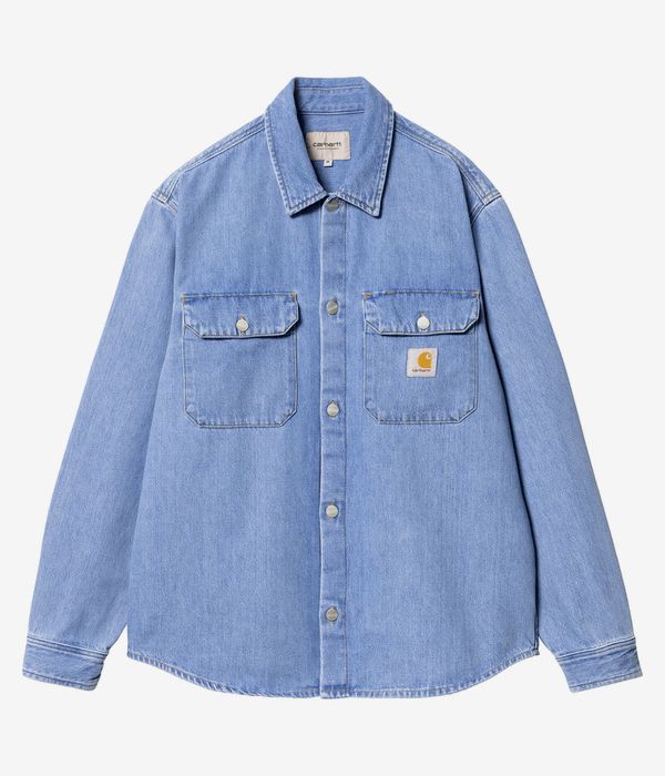 Carhartt WIP Harvey Olympia Hemd (blue dark bleached)
