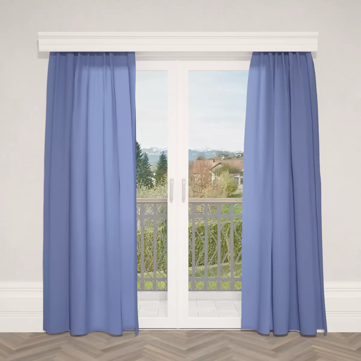 Nachtvorhang Mircrocrash Blau
