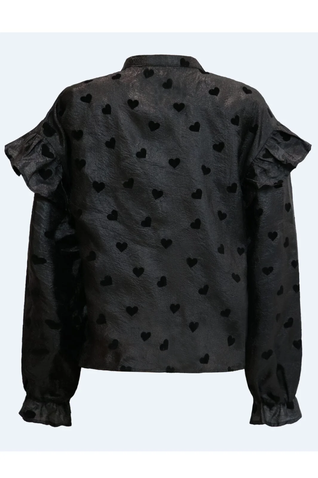 Liberte Tia-Ls-Frill Blouse black heart
