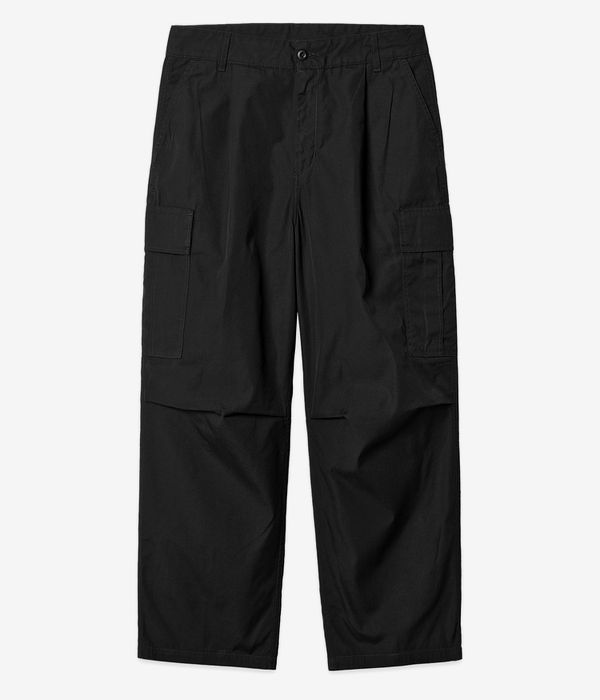 Carhartt WIP Cole Cargo Pant Lane Poplin Hose (black rinsed)