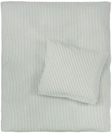 Lykke kreppsengesett 65x80 grønn