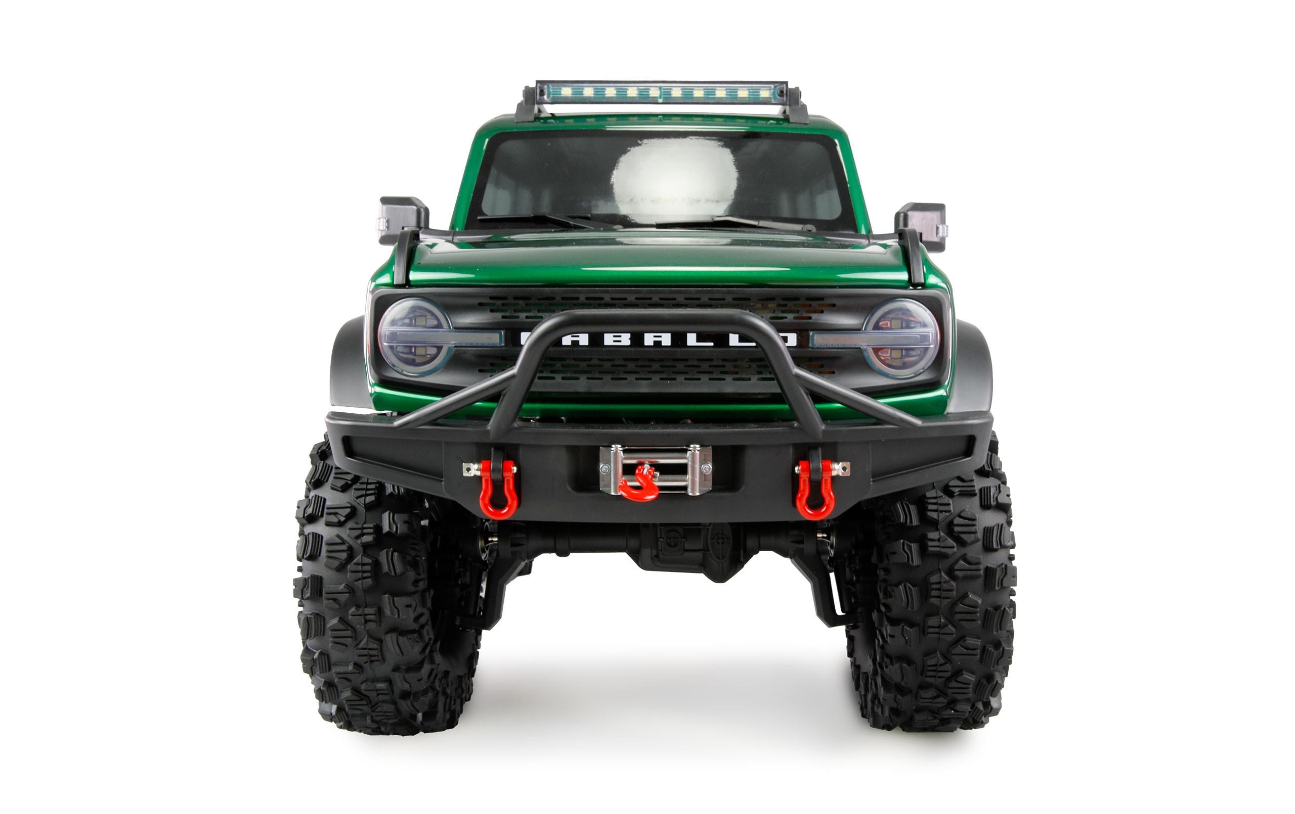 Scale Crawler AMXRock CT10 Caballo 4WD Grün, ARTR, 1:10<br>Rock Crawler mit Portalachsen, 2-Gang Getriebe, Differentialsperren und Seilwinde