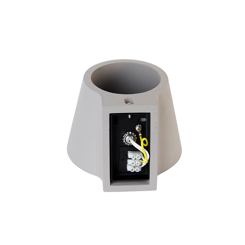 Industriële wandlamp beton met lichteffect - Cup