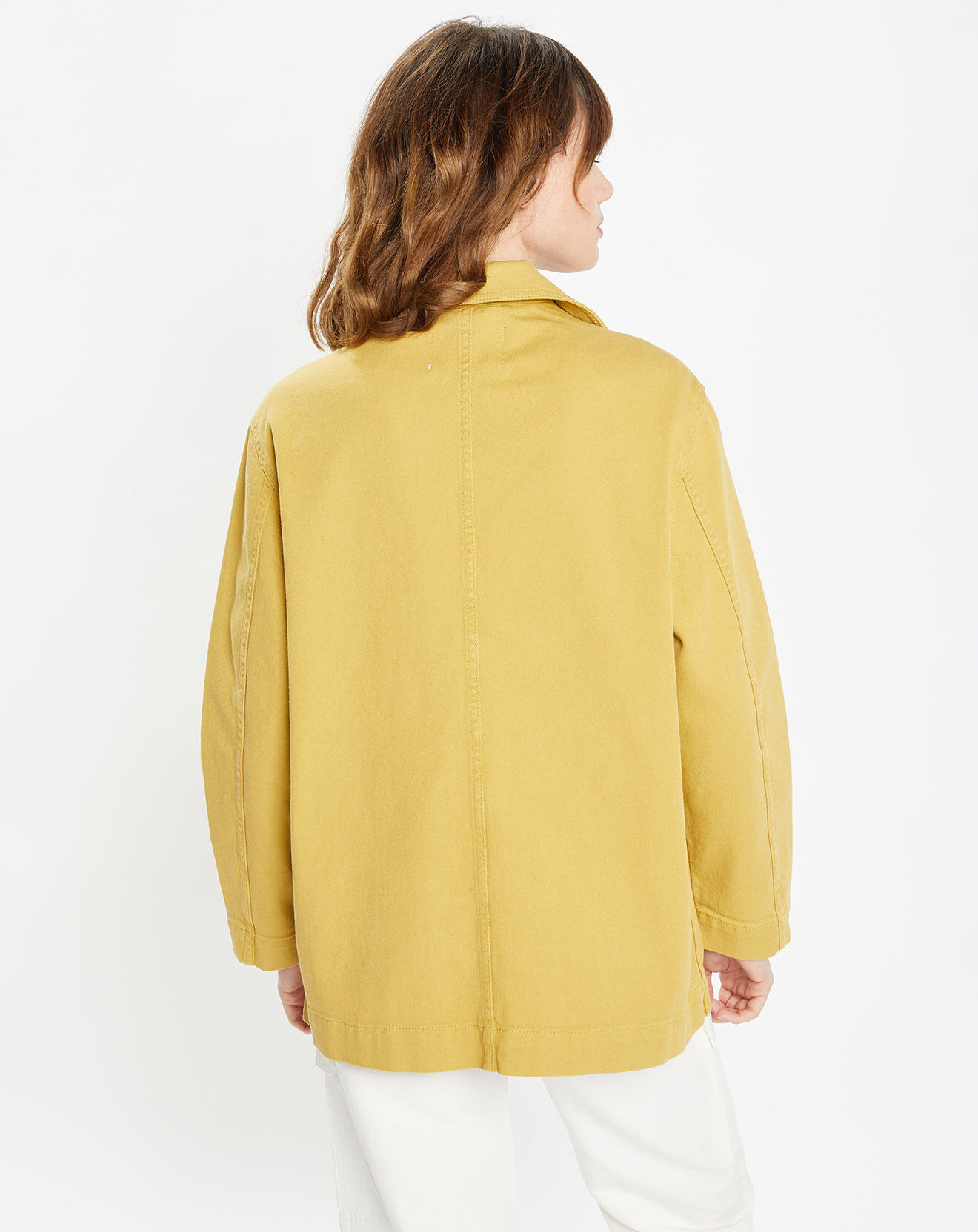 Galeries Lafayette Veste en Twill Loom kaki clair
