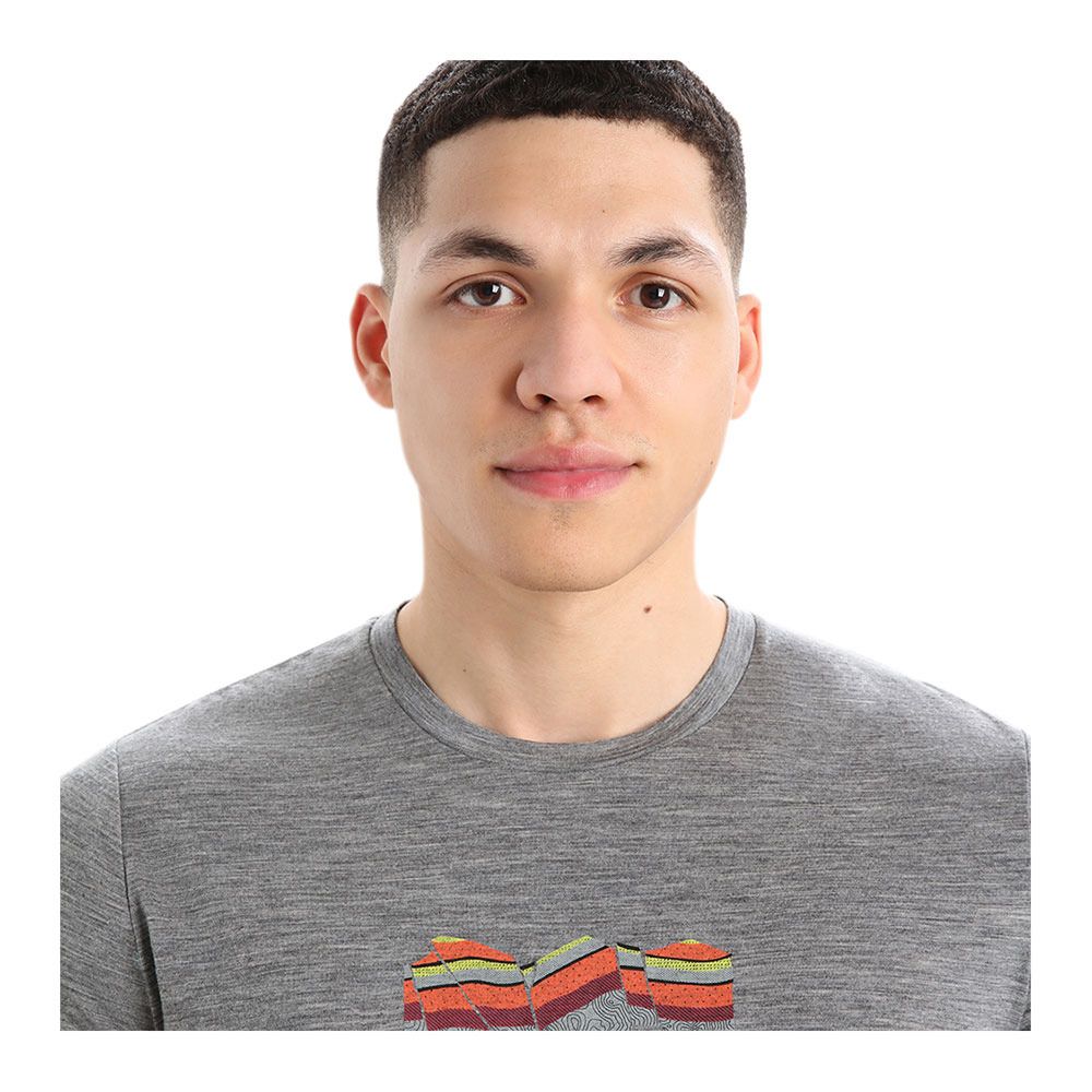 Icebreaker TECH LITE II - Tee-shirt Homme gritstone hthr