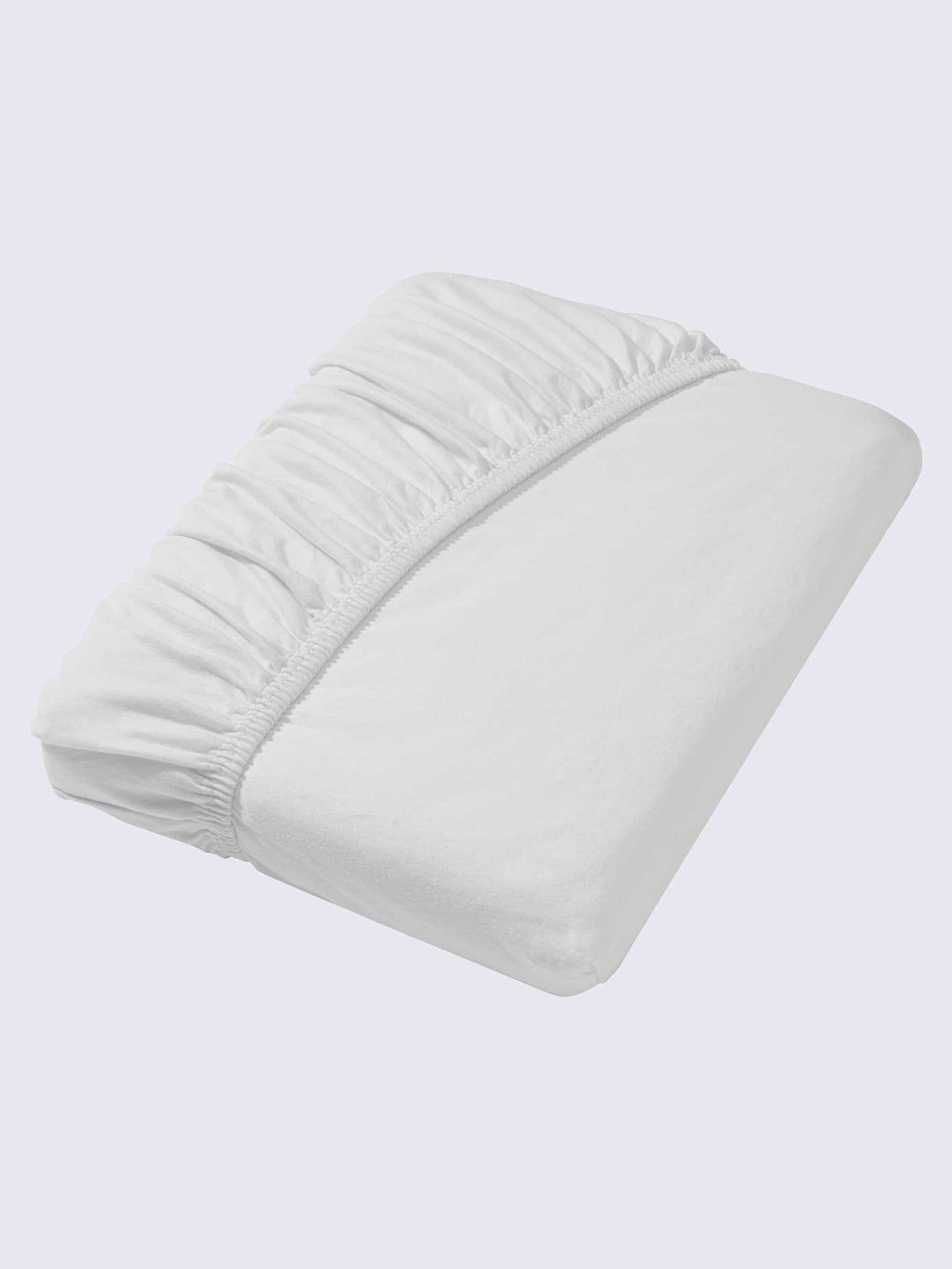 Drap-housse jersey fin maco à repassage superflu