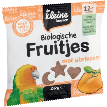 De Kleine Keuken Biologische Fruitjes met Abrikozen 20 g