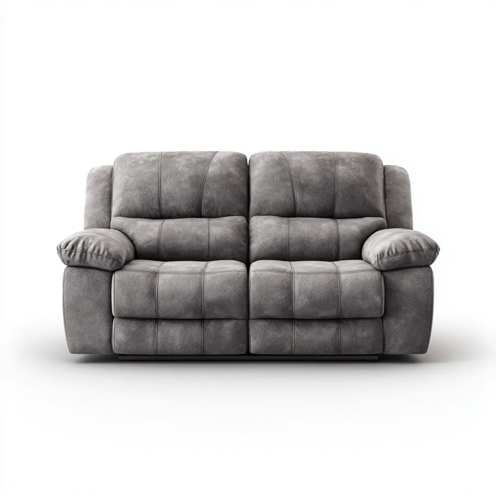 2-Sitzer-Sofa Stoff 160x95x85 cm – Dunkelgrau – Moderne Relaxfunktion