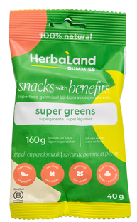 Herbaland Gummies Super Greens Appel en Perzik 40GR