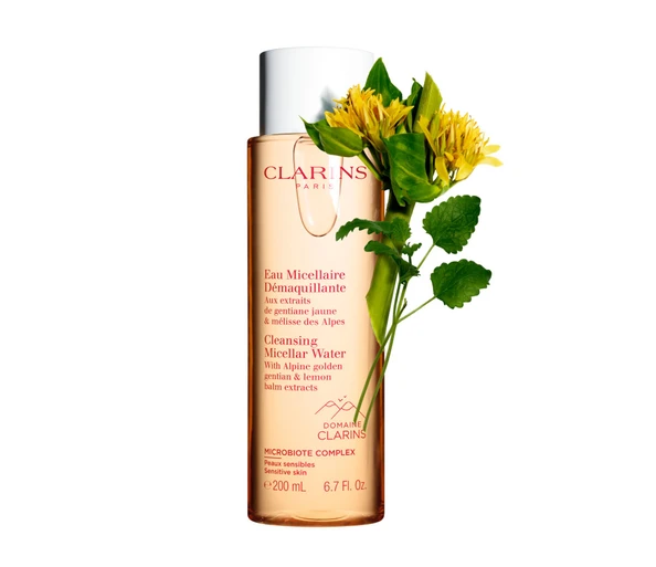 Clarins Eau Micellaire Démaquillante Aux extraits de gentiane jaune