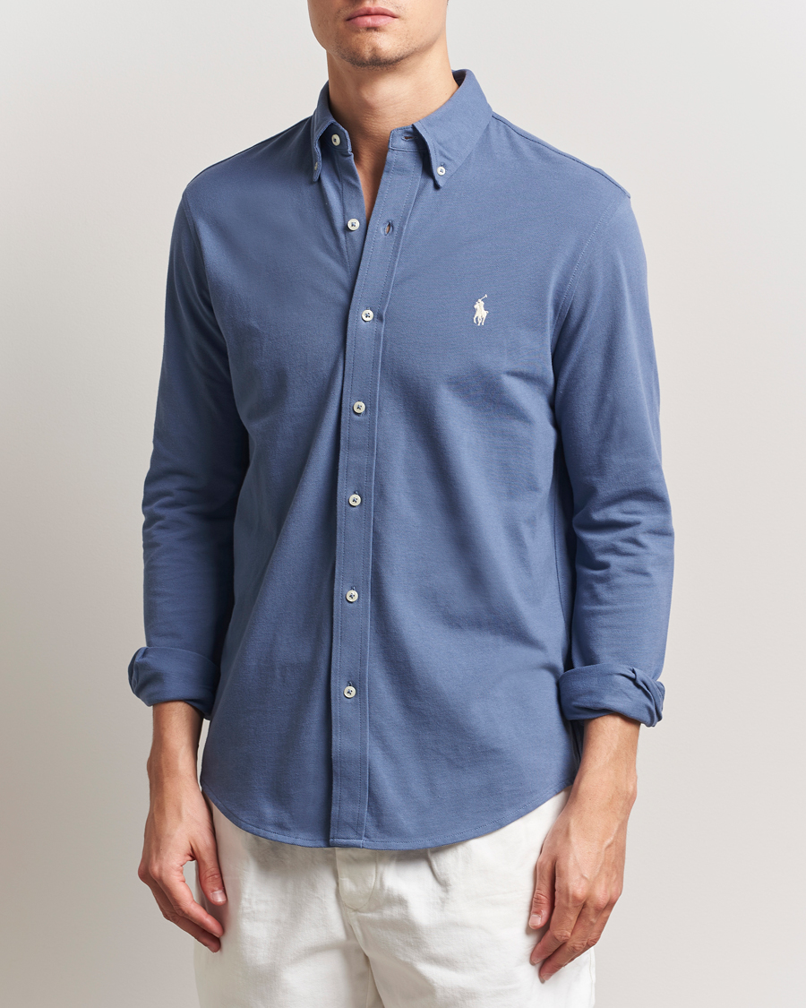 Polo Ralph Lauren Featherweight Mesh Shirt Capri Blue