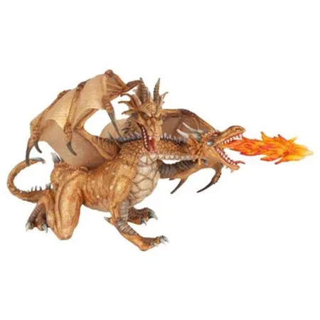 Papo 38938 Zweiköpfiger Drache, gold