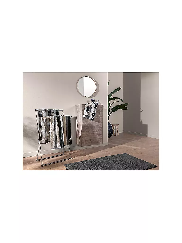 JOOP Duschtuch VIBE STREIFEN 80x150cm Stein grau