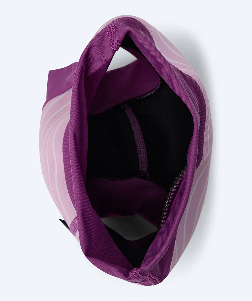 Watery blebadebukser til børn - Neoprene Swim Nappy - Purple Stripes