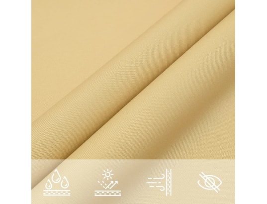 VIDAXL - Voile d'ombrage sable 4x2,5 m 100 % polyester oxford