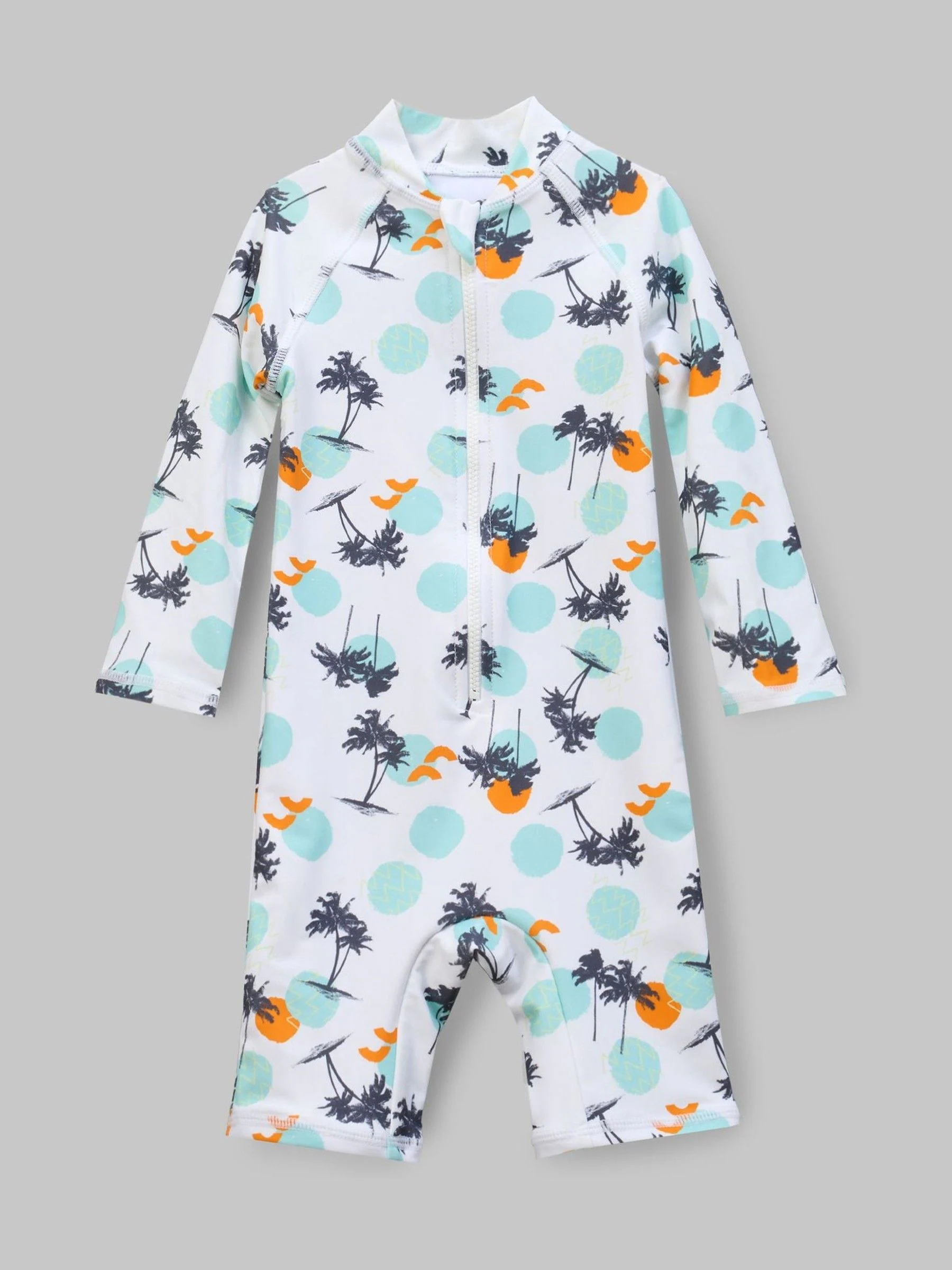 Angel & Rocket Brody Blauw zonbeschermend peuterzwempak met Print