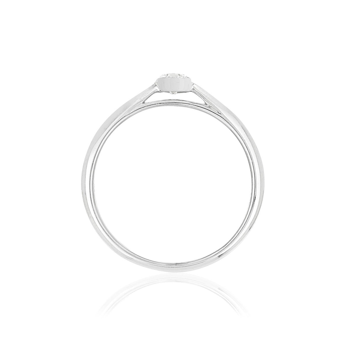 Bague MATY Or 375 blanc Diamant