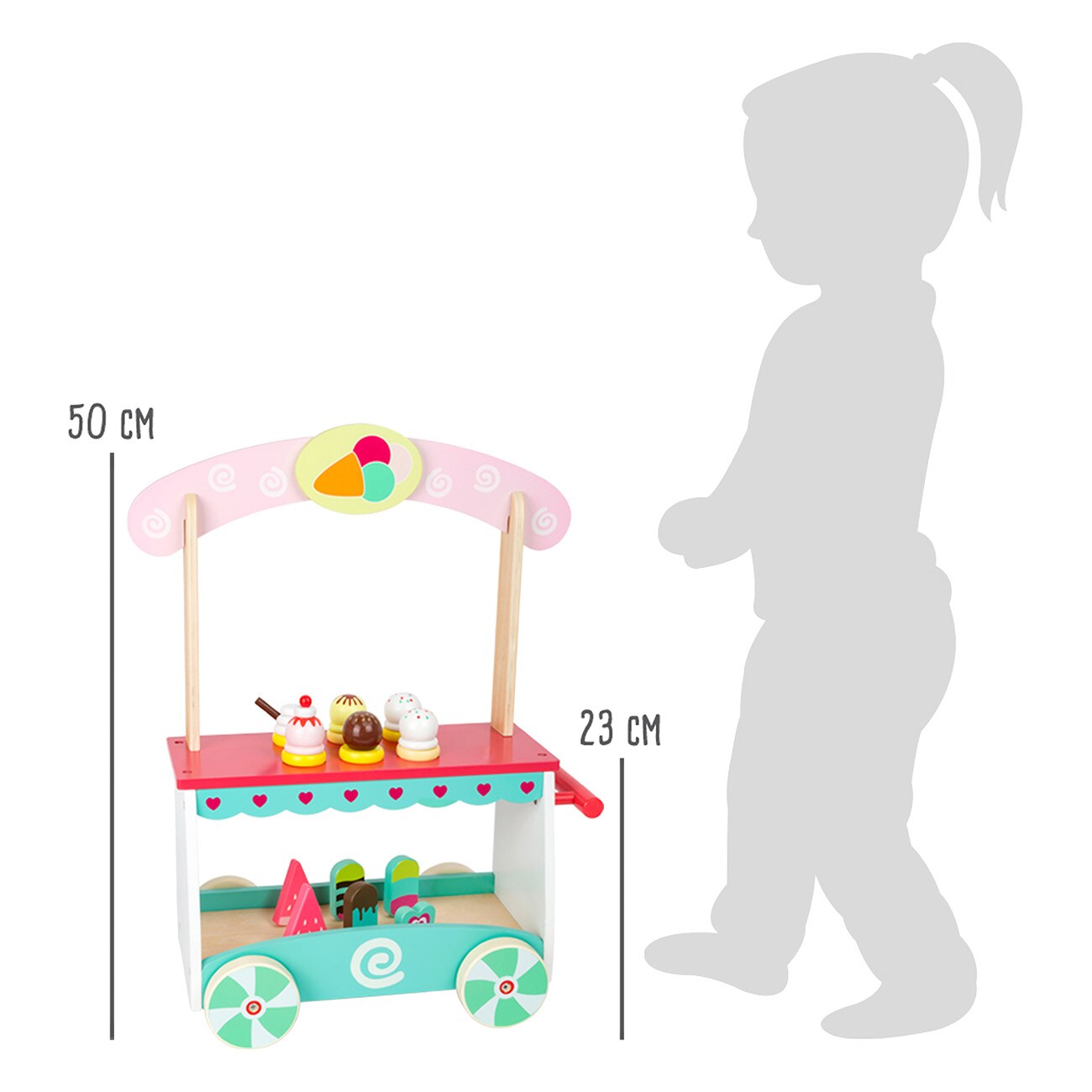 Smallfoot Eiswagen 11065 Mehrfarbig Kaufladen