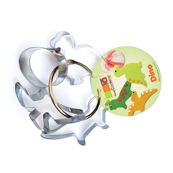 Set de 4 emporte-pièces Dinosaures Scrapcooking