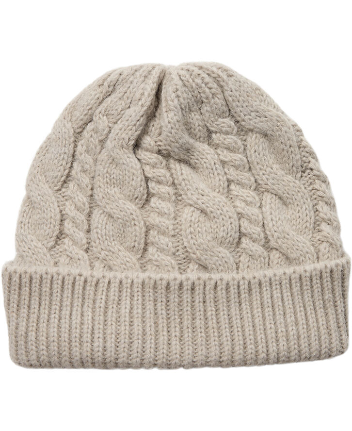 Magasin du Nord Collection Cable Hat Creme