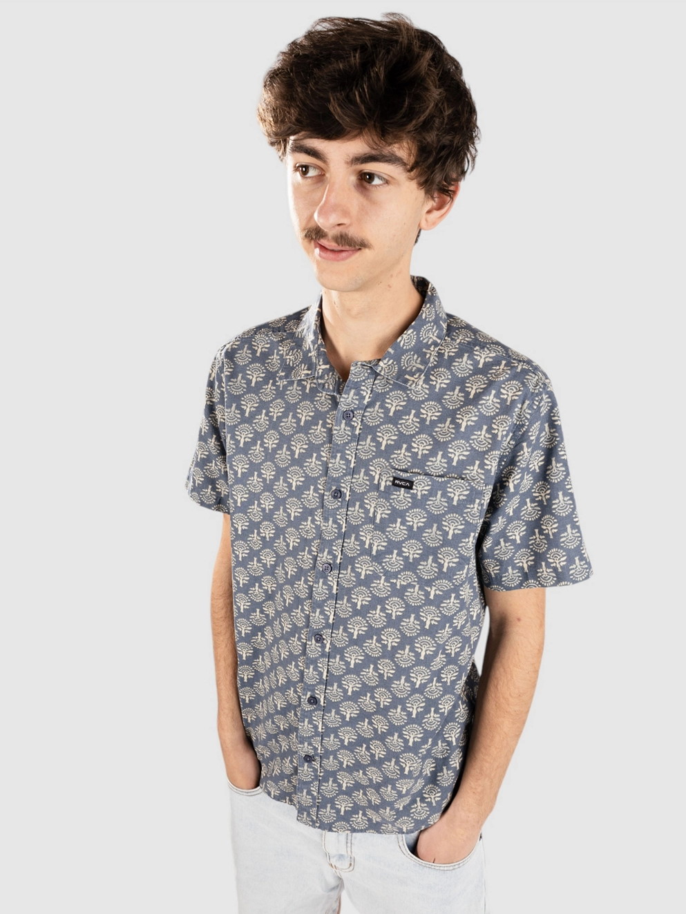 RVCA Vacationist Shirt indigo