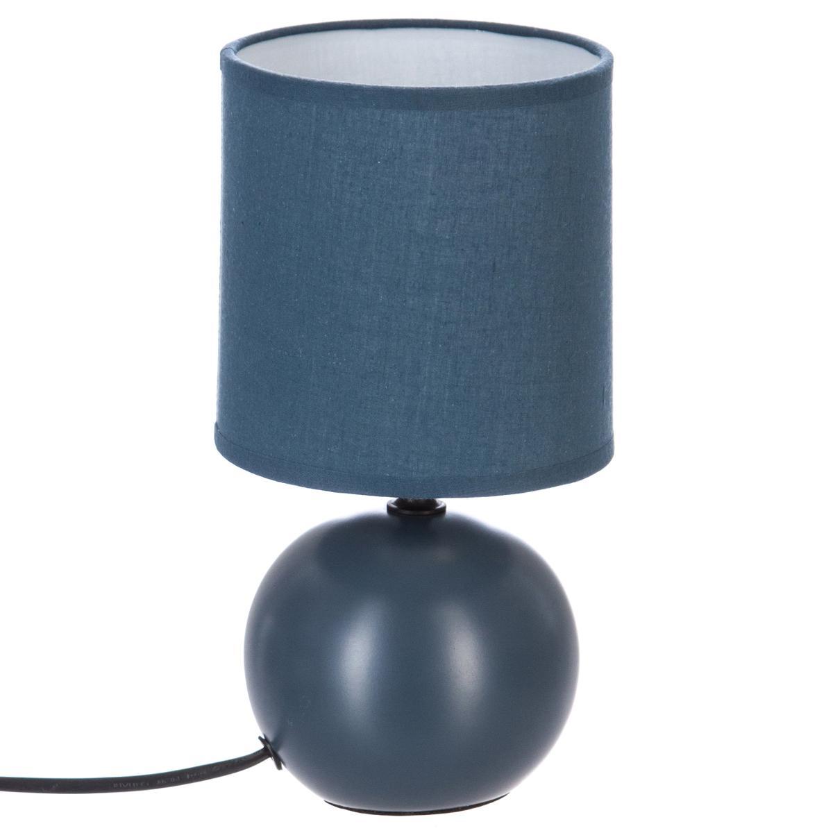 LAMPE CERAMIQUE MAT BOULE ORAGE H.25CM
