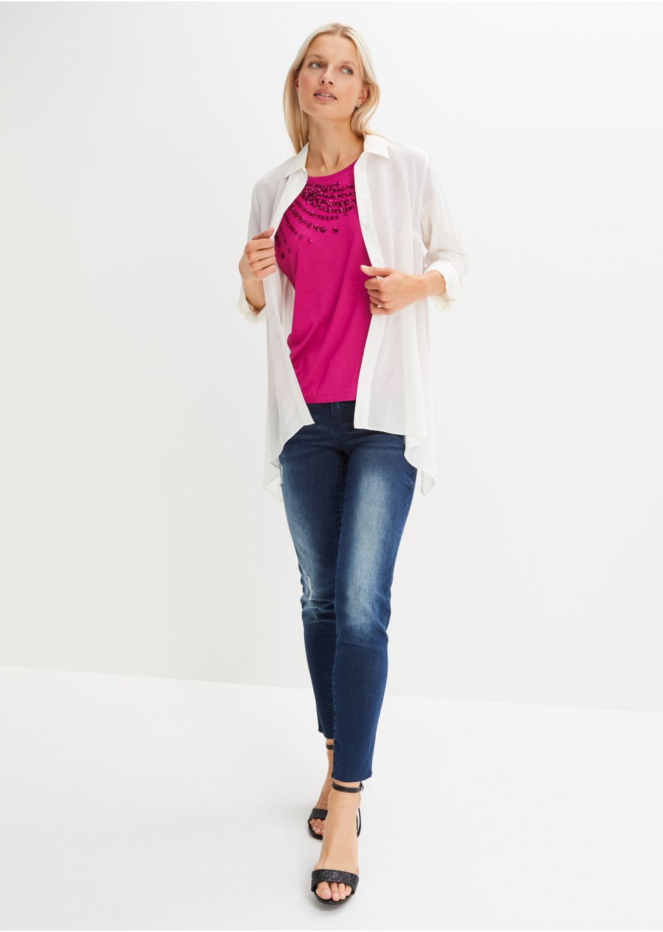 T-shirt avec application de sequins