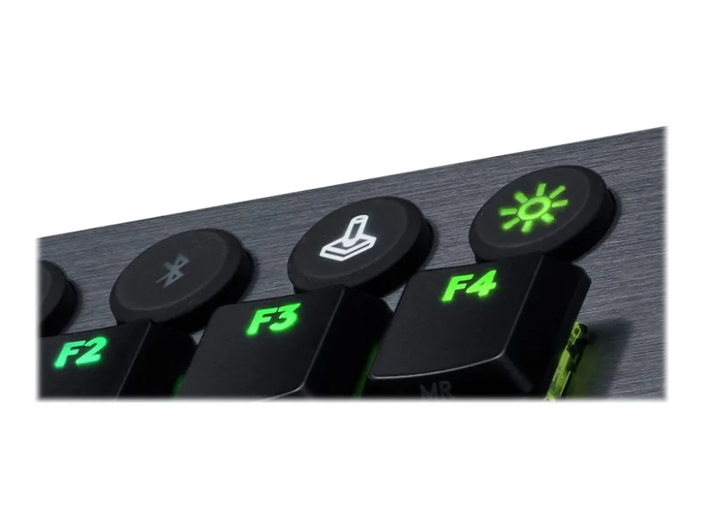 Logitech G915 TKL Tenkeyless LIGHTSPEED Wireless RGB Mechanical Gaming Keyboard - Tastatur - bagbelyst - USB, Bluetooth, 2.4 GHz - Nordisk - tastkontakt: GL Clicky - kulsort