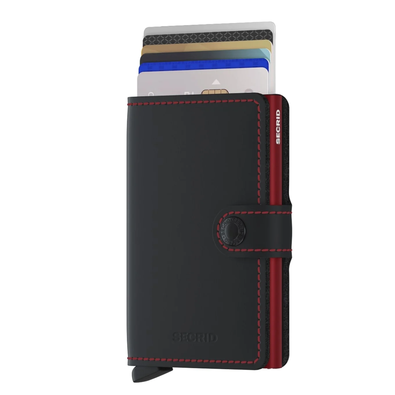 Secrid Miniwallet Matte Black & Red