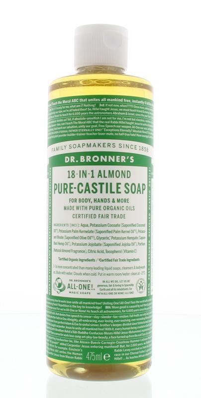 Dr Bronners Liquid Soap Amandel 475ml