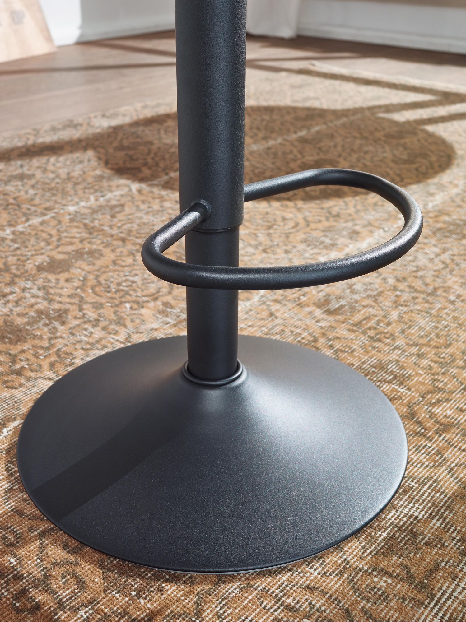 FineBuy Barhocker Schwarz Hocker Metall Bistrohocker 100 kg Rund Tresenhocker