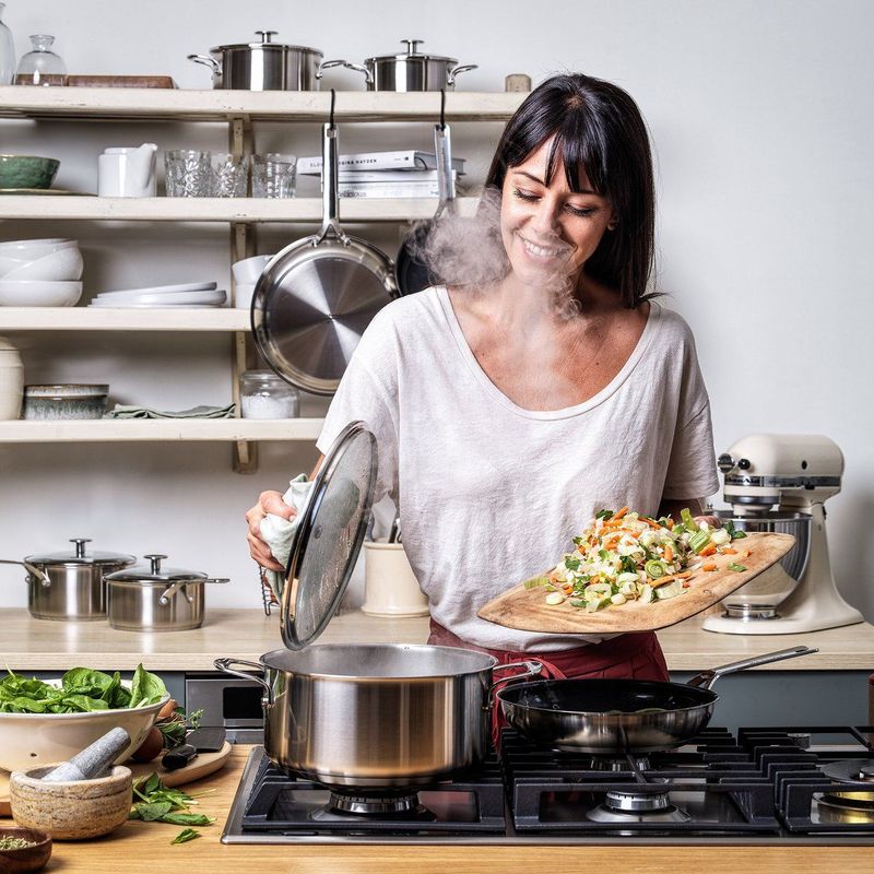 KitchenAid Stainless Steel kookpannenset met deksels 4-delig - RVS - inductie - PFAS-vrij