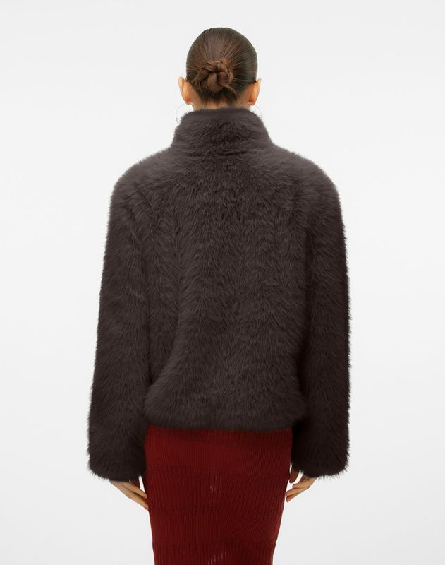 Vero Moda - Monroe - Jas - Synthetisch Bont - Hoge Opstaande Kraag - Lange Mouwen