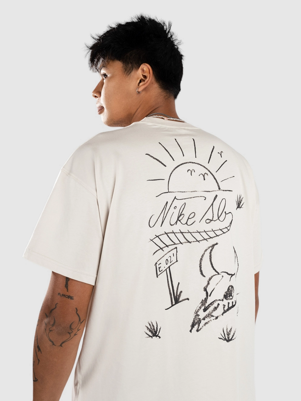 Nike Sb M90 Train Moniker T-Shirt lt orewood brn