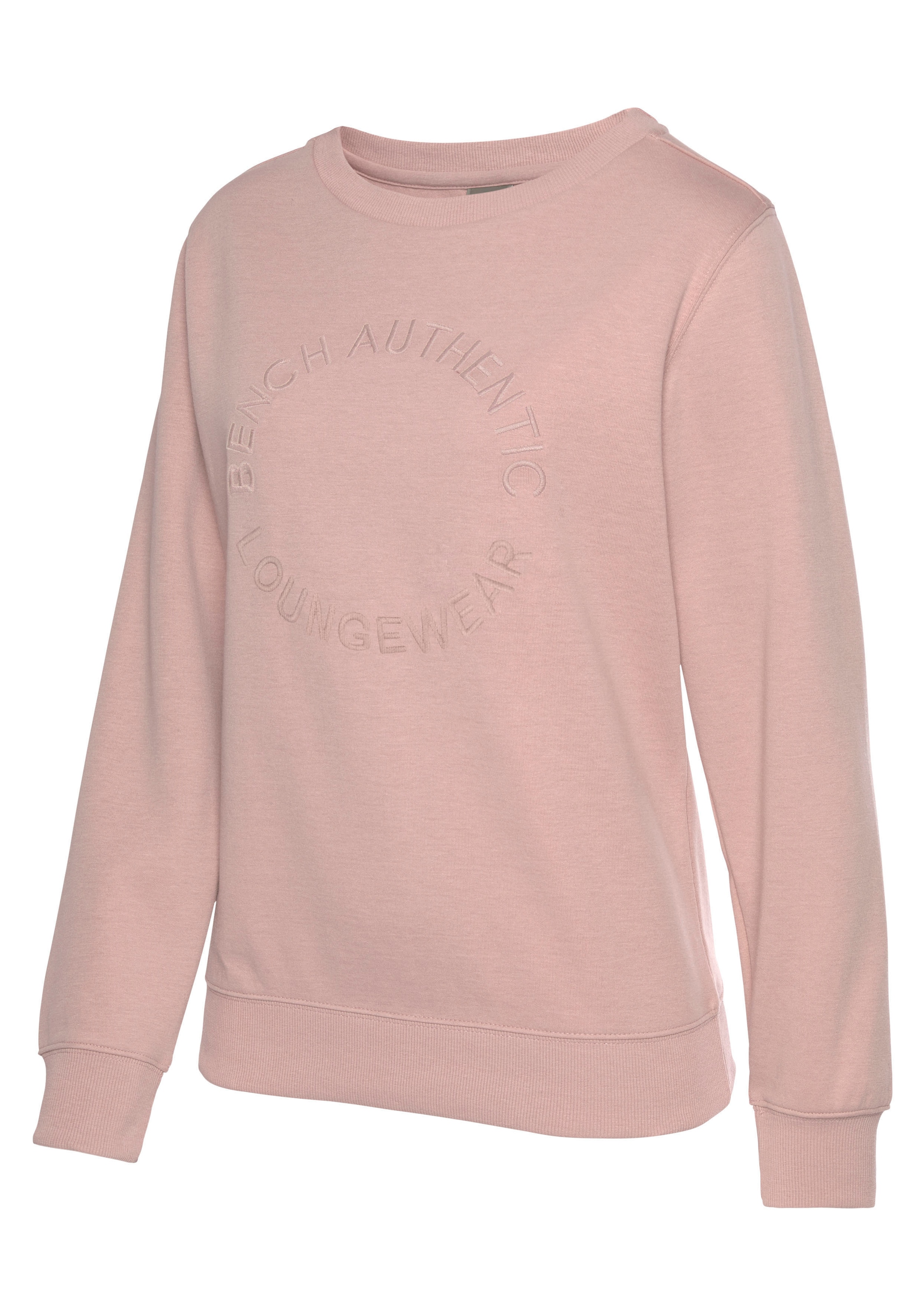 Bench. Loungewear Sweatshirt , mit runder Logostickerei, Loungwear