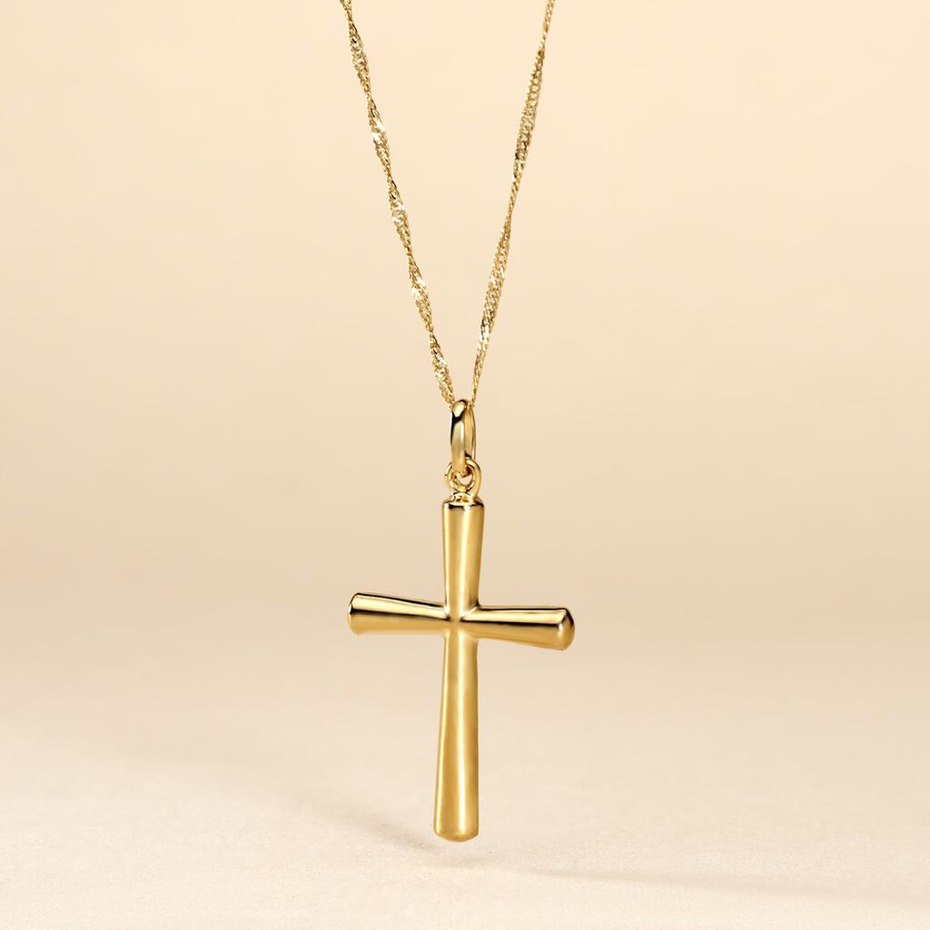 Pendentif Alyssa Croix Or Jaune