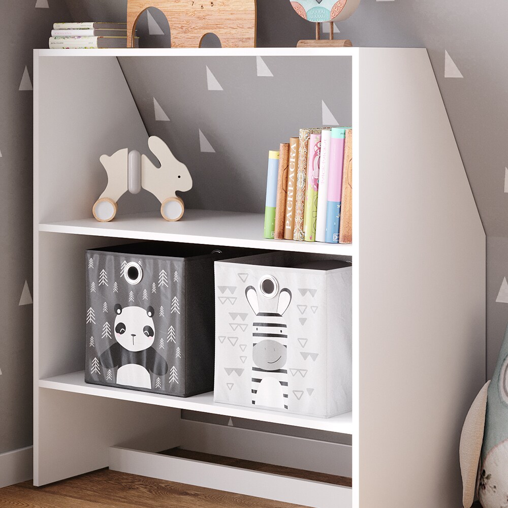 Vicco Dachschrägenregal Bücherregal Kinderregal Weiß Standregal Wandregal Regal