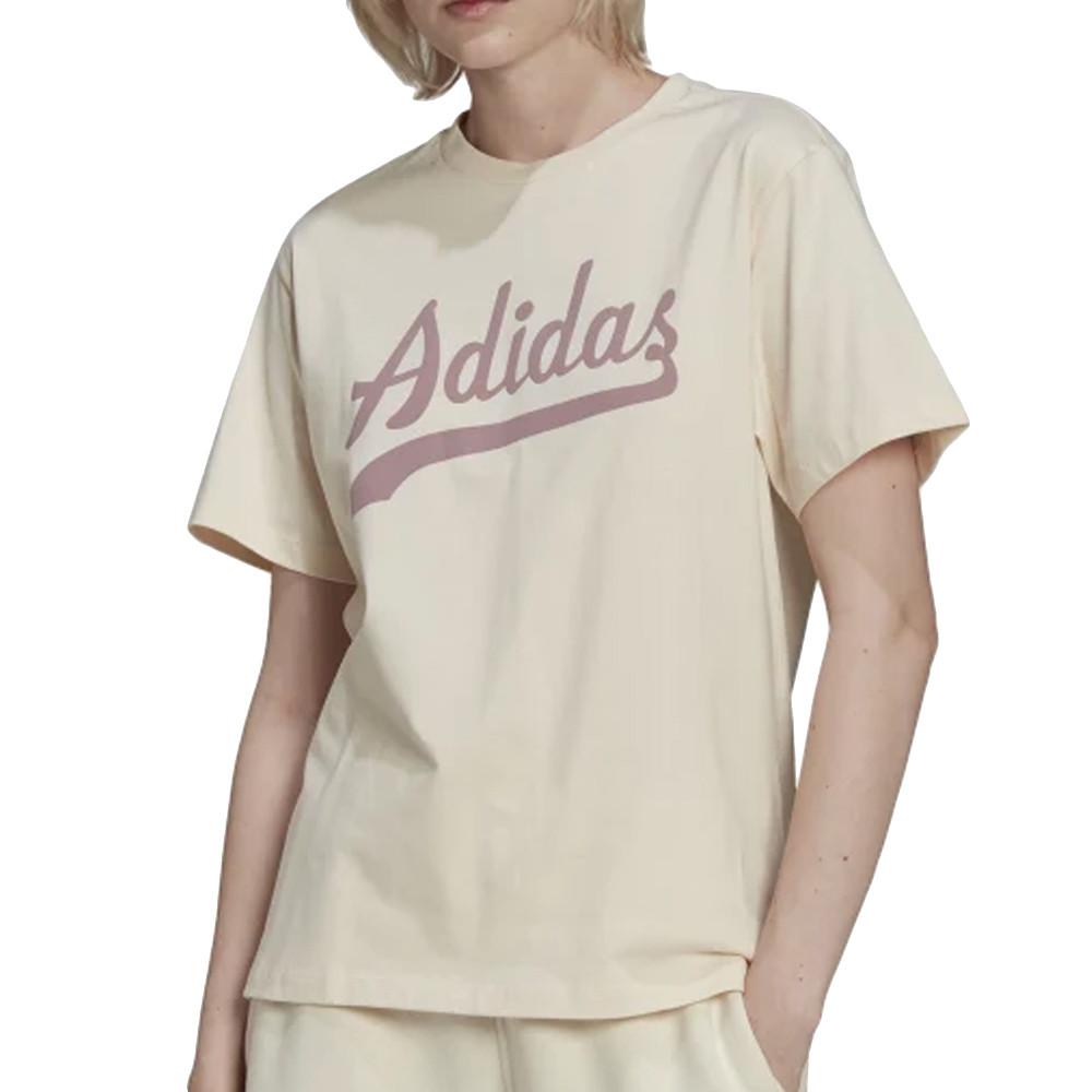 Adidas T-shirt Ecru Femme Adidas HD9777