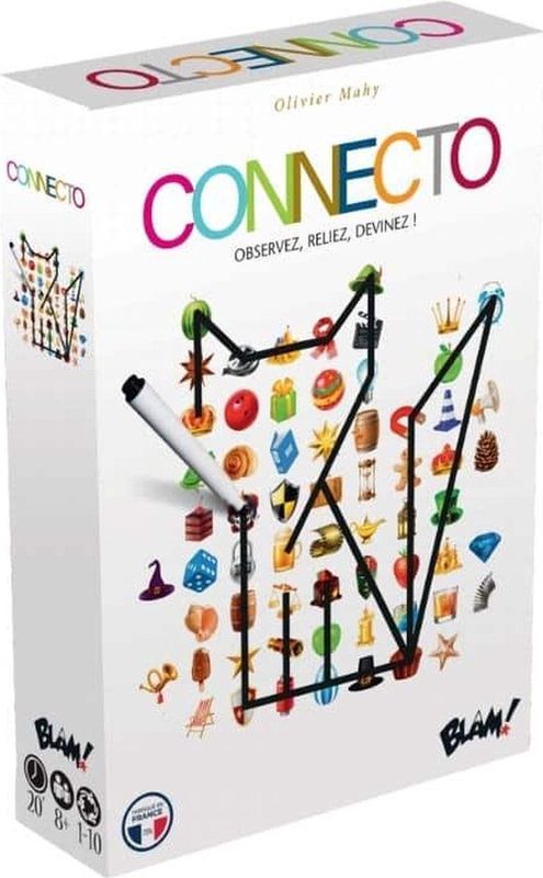 Connecto - Bordspel - Tekenspel - 1 tot 10 Spelers - Vanaf 8 Jaar