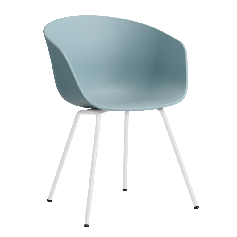 Hay AAC26 stoel wit onderstel Dusty Blue