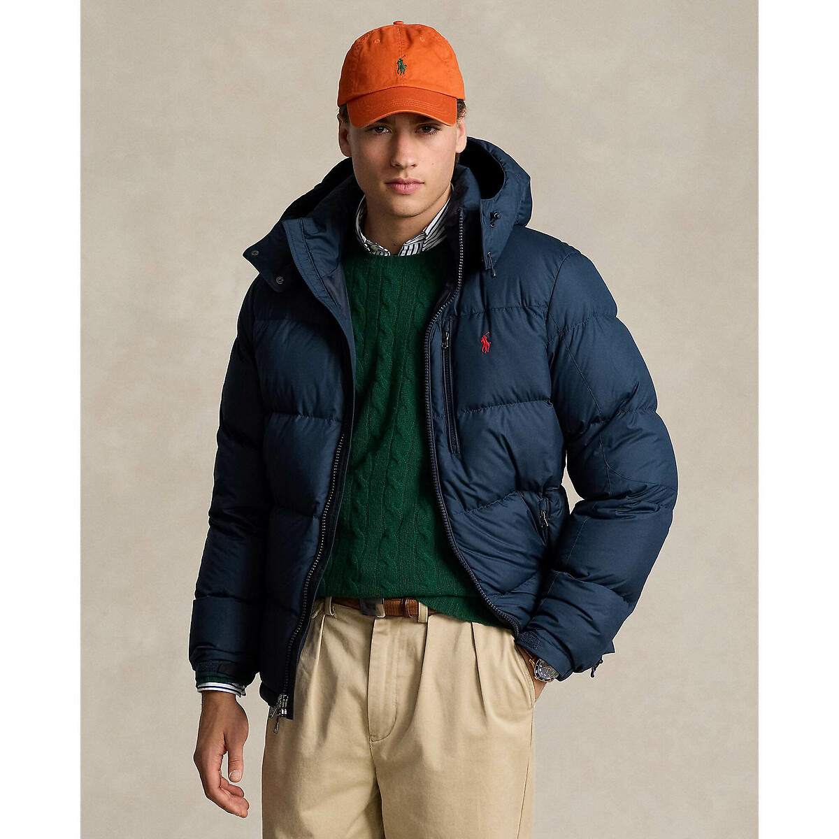 POLO RALPH LAUREN<br>Jaqueta de plumas El Cap com capuz removível